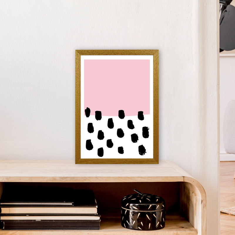 Pink Polka Neon Funk  Art Print by Pixy Paper A3 Print Only