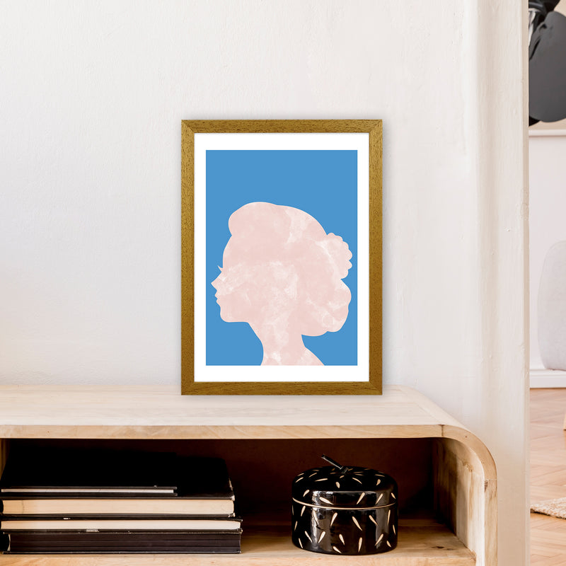 Marble Head Blue  Art Print by Pixy Paper A3 Print Only