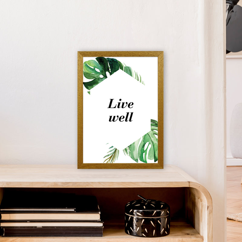 Live Well Exotic  Art Print by Pixy Paper A3 Print Only