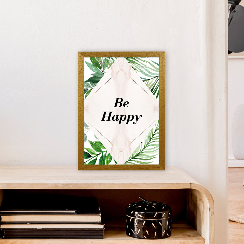 Be Happy Exotic  Art Print by Pixy Paper A3 Print Only