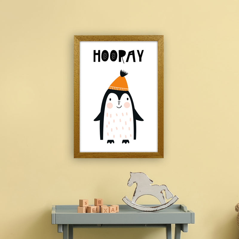 Hooray Penguin Animal  Art Print by Pixy Paper A3 Print Only