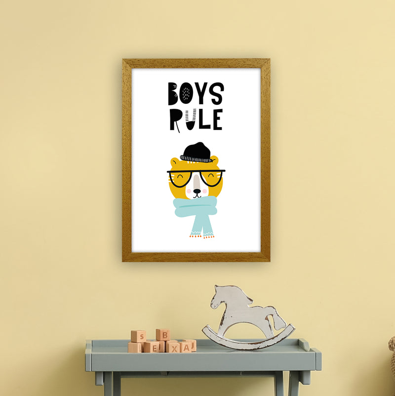 Boys Rule Animal  Art Print by Pixy Paper A3 Print Only