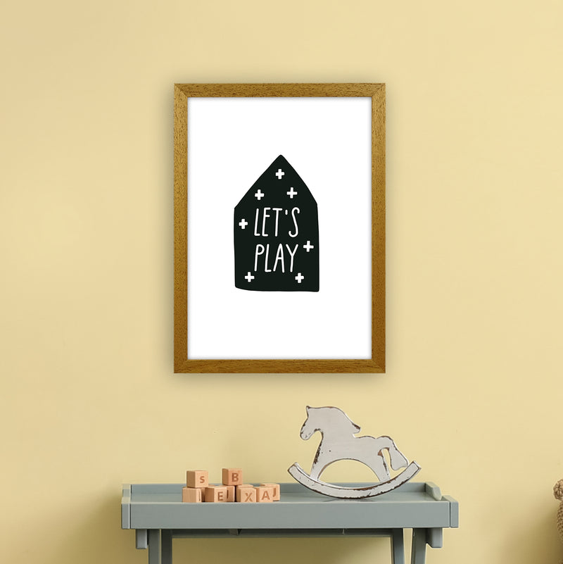Let'S Play House Black Super Scandi  Art Print by Pixy Paper A3 Print Only