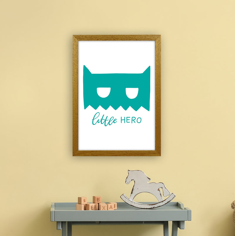 Little Hero Mask Teal Super Scandi  Art Print by Pixy Paper A3 Print Only