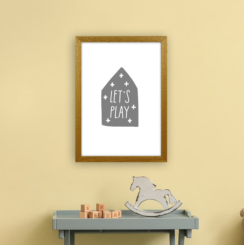 Let'S Play House Grey Super Scandi  Art Print by Pixy Paper A3 Print Only