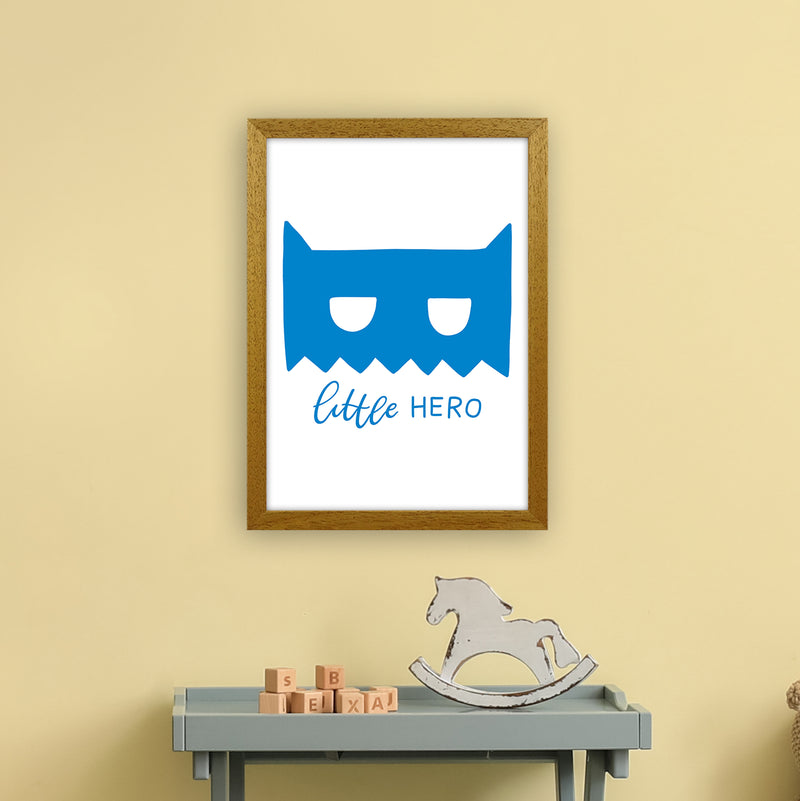 Little Hero Mask Blue Super Scandi  Art Print by Pixy Paper A3 Print Only