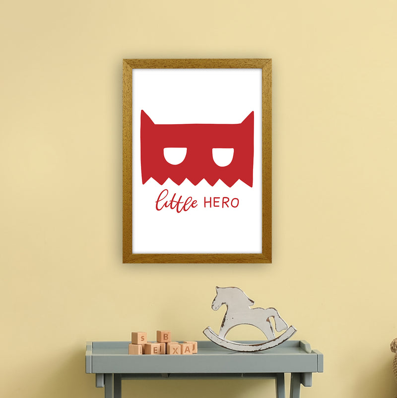 Little Hero Mask Red Super Scandi  Art Print by Pixy Paper A3 Print Only