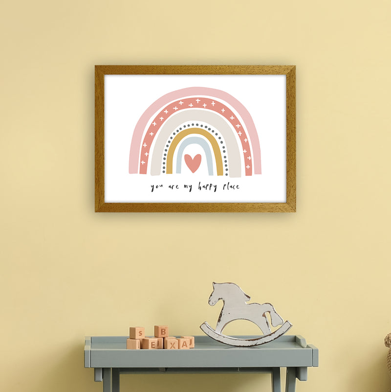 You Are My Happy Place Rainbow  Art Print by Pixy Paper A3 Print Only