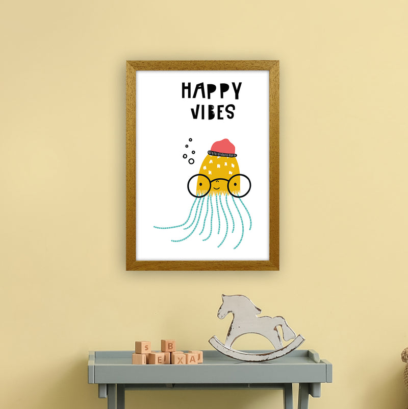 Happy Vibes Animal Pop  Art Print by Pixy Paper A3 Print Only