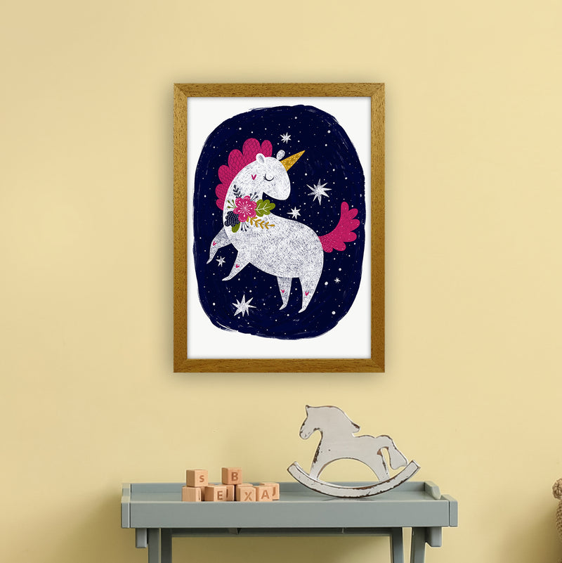 Unicorn Night Sky  Art Print by Pixy Paper A3 Print Only