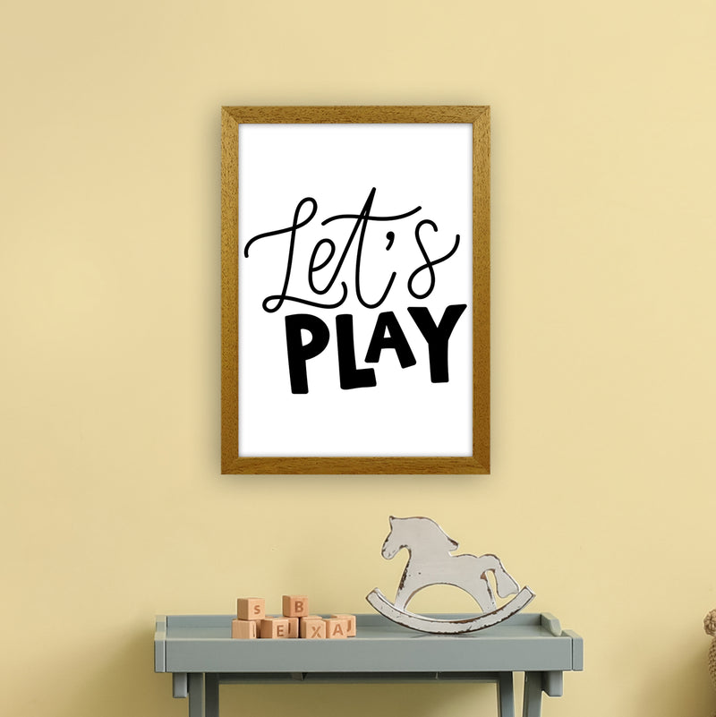 Let'S Play Black  Art Print by Pixy Paper A3 Print Only