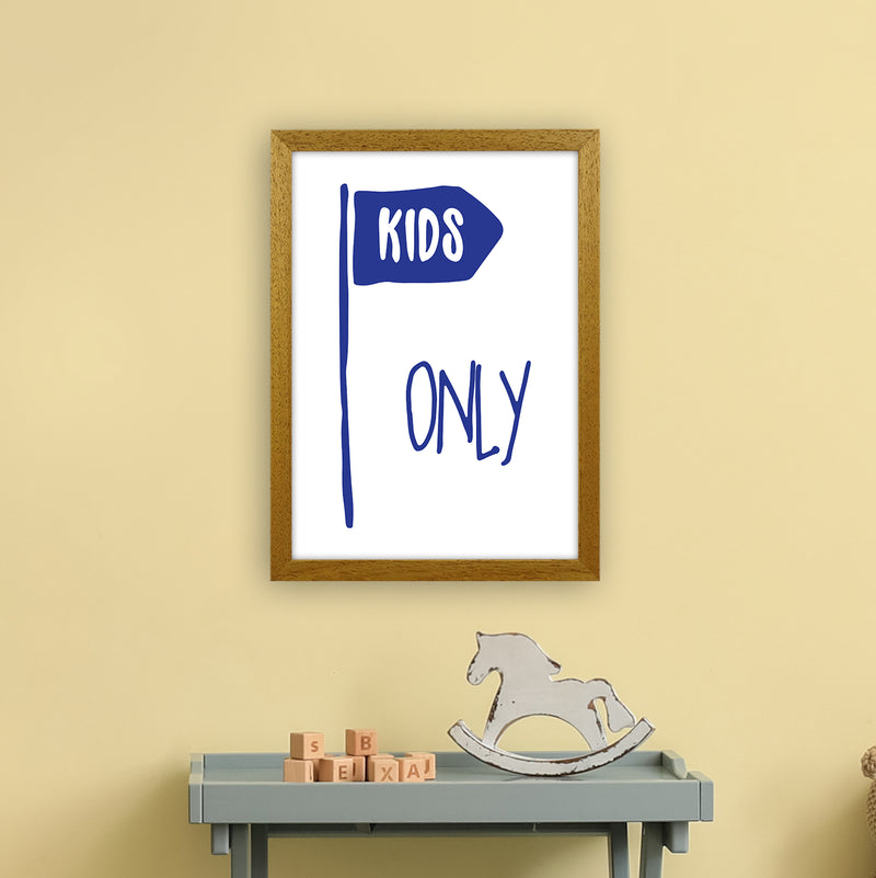Kids Only Navy  Art Print by Pixy Paper A3 Print Only