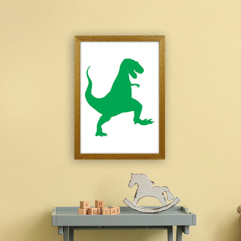 T-Rex Green  Art Print by Pixy Paper A3 Print Only