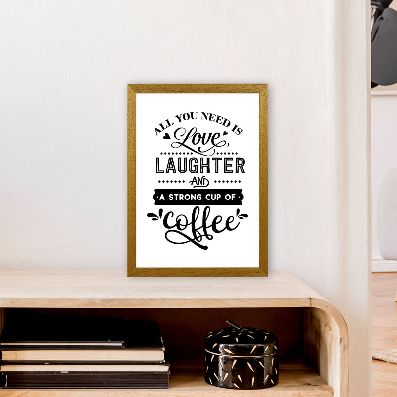 All You Need Is Love And Coffee  Art Print by Pixy Paper A3 Print Only