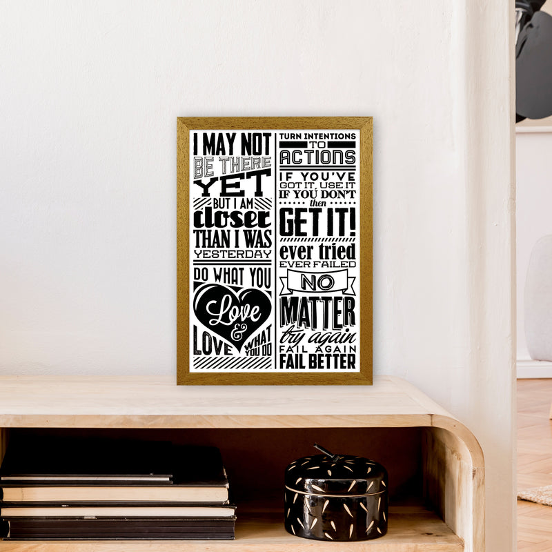 I May Not Be There Yet Vintage  Art Print by Pixy Paper A3 Print Only