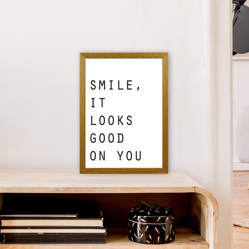 Smile It Looks Good On You  Art Print by Pixy Paper A3 Print Only