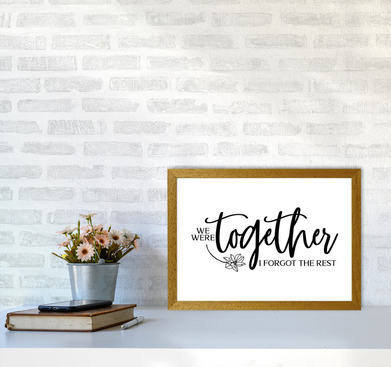We Were Together Landscape  Art Print by Pixy Paper A3 Print Only