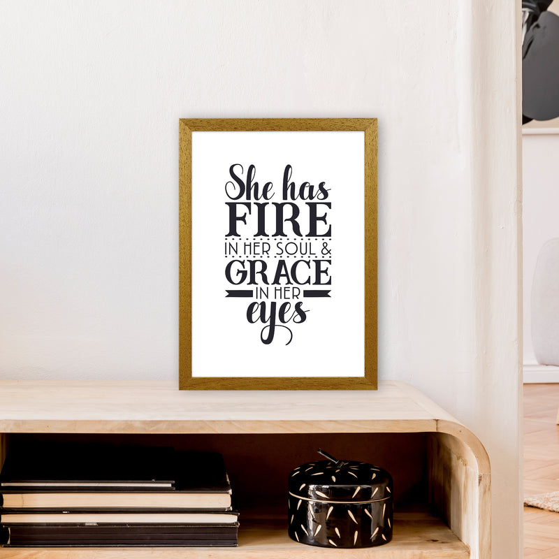 She Has Fire In Her Soul  Art Print by Pixy Paper A3 Print Only