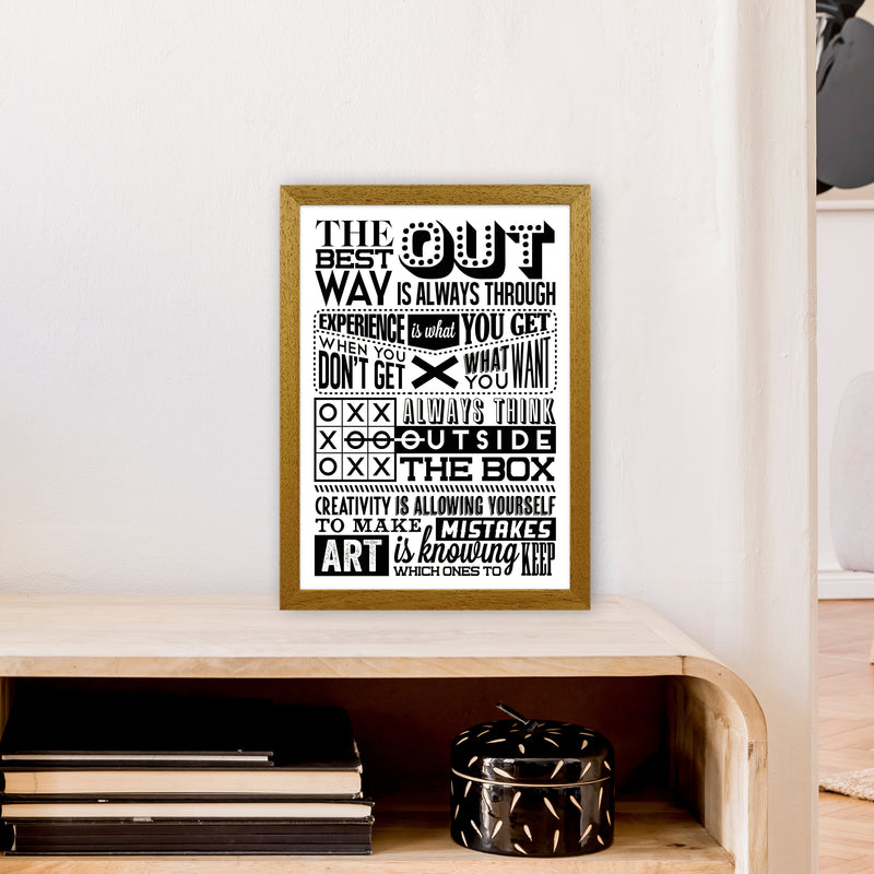 The Best Way Out Vintage  Art Print by Pixy Paper A3 Print Only