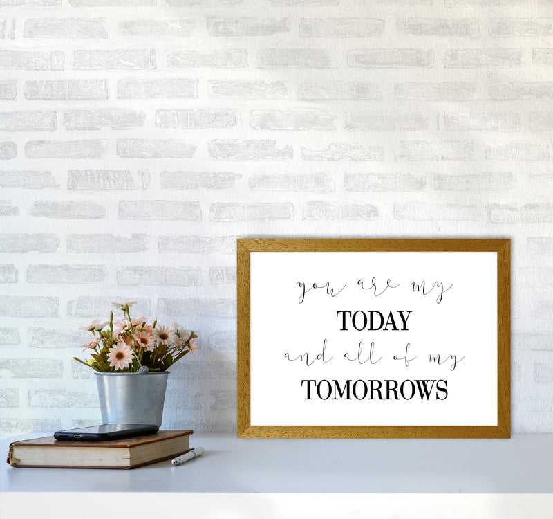 You Are My Today  Art Print by Pixy Paper A3 Print Only