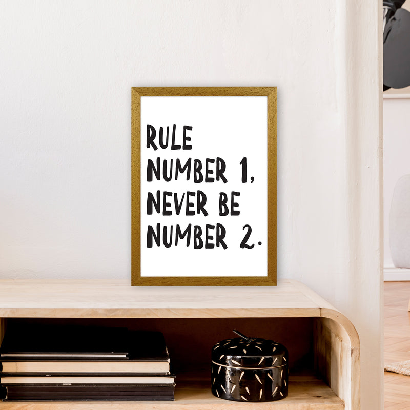 Rule Number One  Art Print by Pixy Paper A3 Print Only