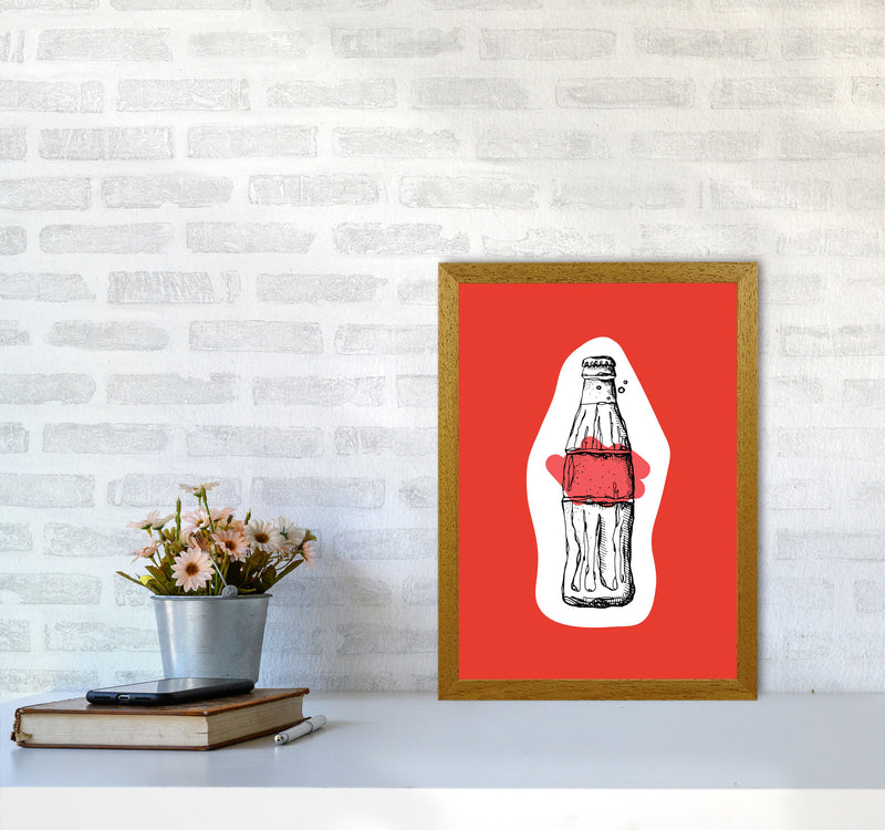 Kitchen Pop Cola Red Art Print by Pixy Paper A3 Print Only