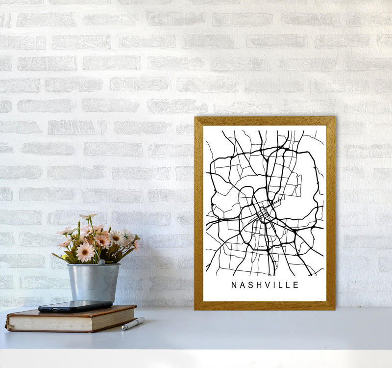 Nashville Map Art Print by Pixy Paper A3 Print Only