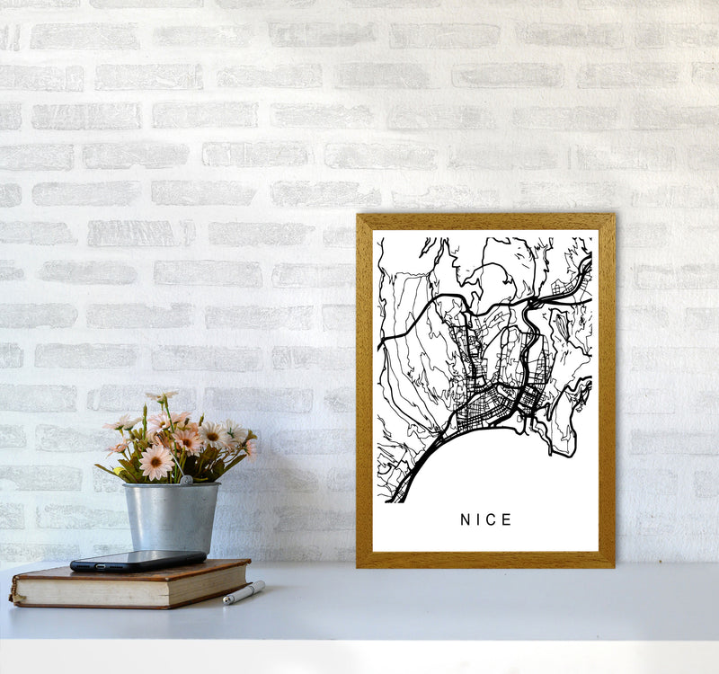 Nice Map Art Print by Pixy Paper A3 Print Only