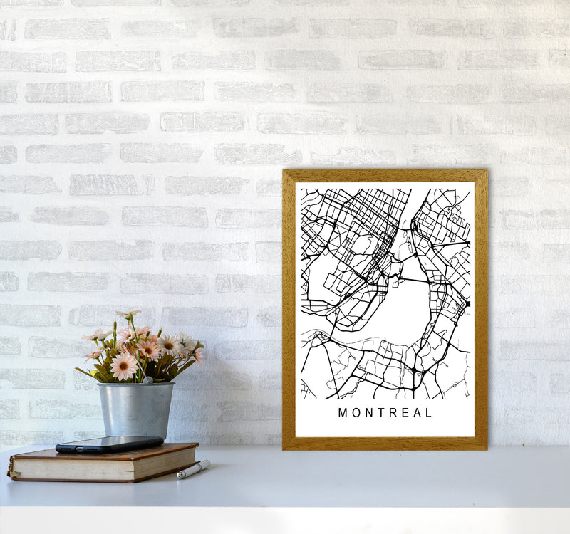 Montreal Map Art Print by Pixy Paper A3 Print Only