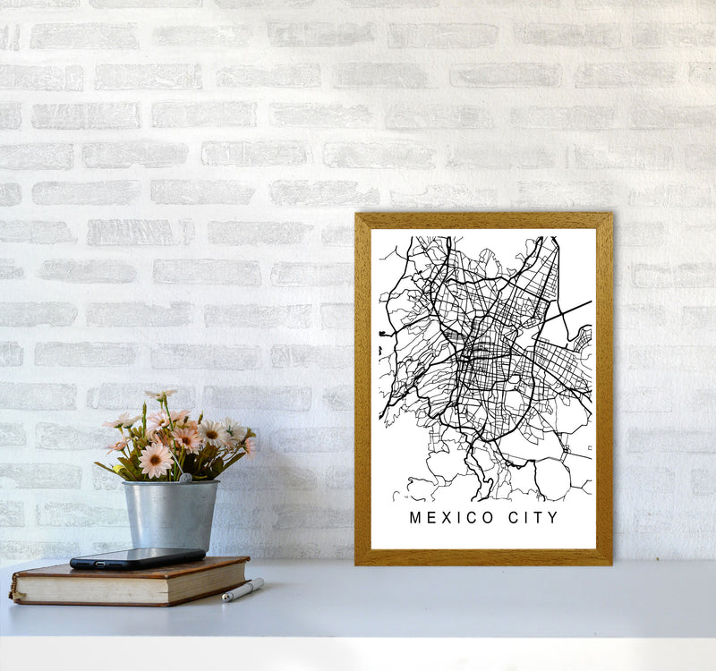 Mexico Map Art Print by Pixy Paper A3 Print Only