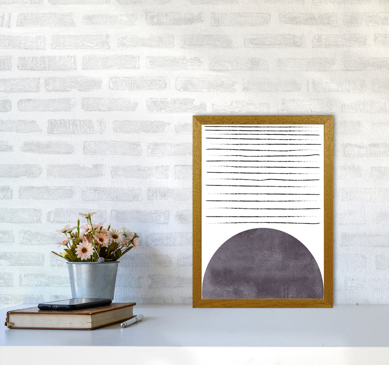 Sun lines pink cotton Art Print by Pixy Paper A3 Print Only
