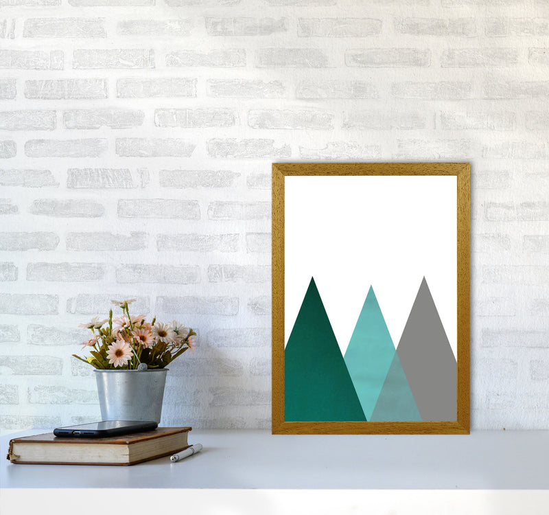 Mountains emerald Art Print by Pixy Paper A3 Print Only