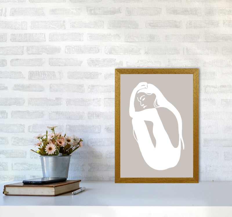 Inspired Stone Woman Silhouette Art Print by Pixy Paper A3 Print Only