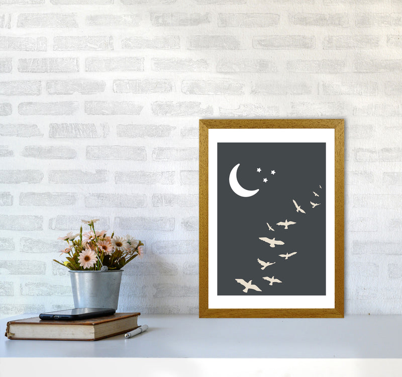 Inspired Off Black Night Sky Art Print by Pixy Paper A3 Print Only