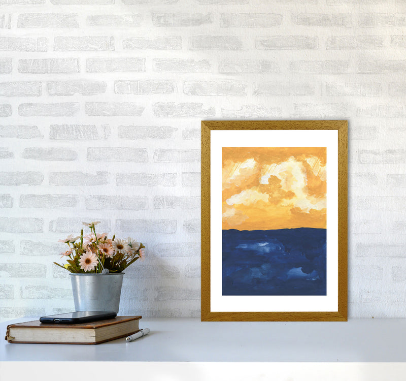 Horizon Abstract Sea  Art Print by Pixy Paper A3 Print Only
