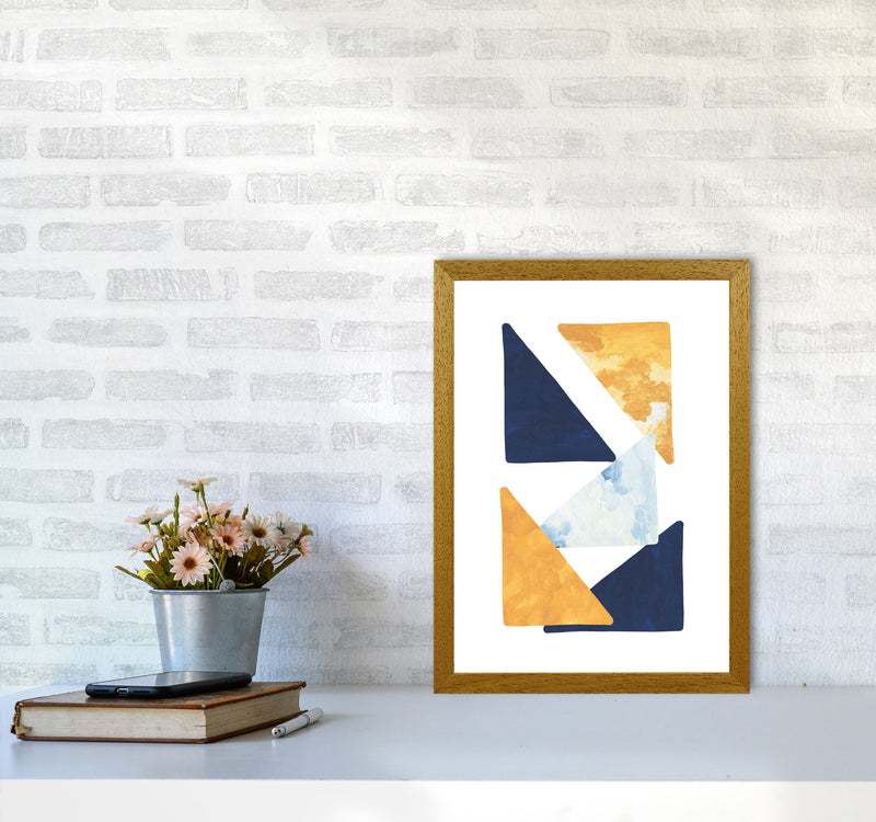 Horizon Abstract Triangles  Art Print by Pixy Paper A3 Print Only