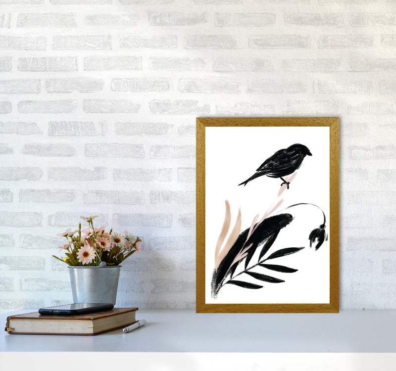Delicate Floral Bird 04 Art Print by Pixy Paper A3 Print Only