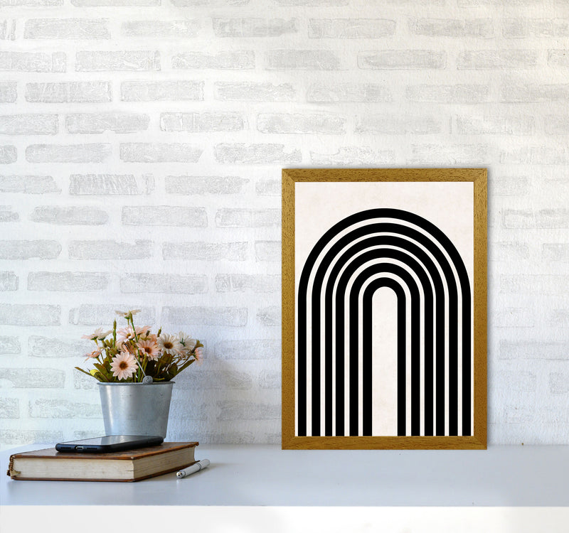 Black rainbow Art Print by Pixy Paper A3 Print Only