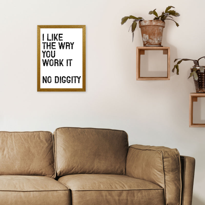 No Diggity Art Print by Pixy Paper A3 Print Only