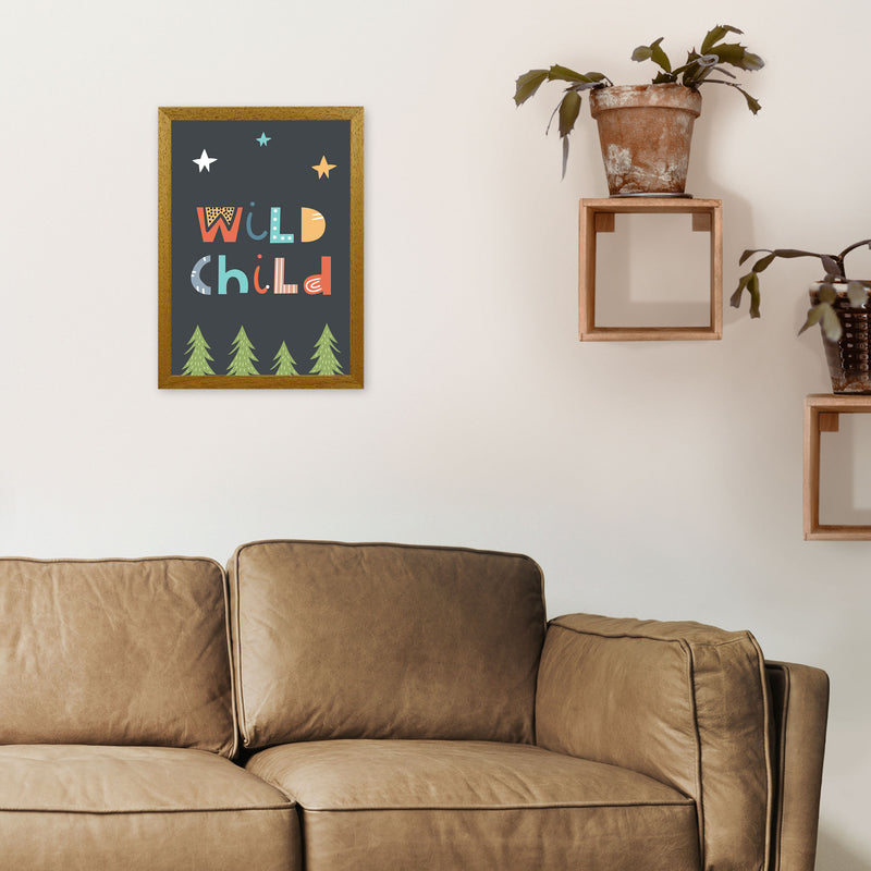 Wild child Neutral kids Art Print by Pixy Paper A3 Print Only