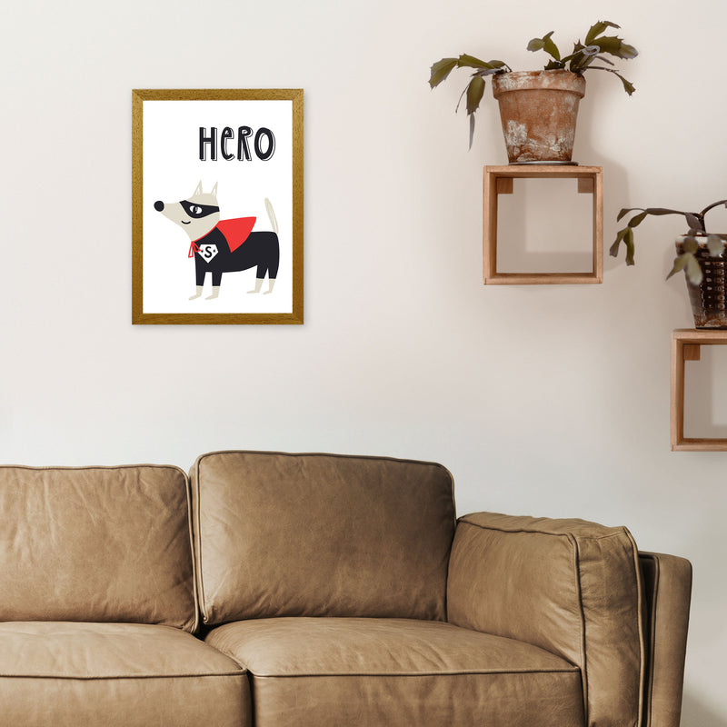 Hero dog Art Print by Pixy Paper A3 Print Only