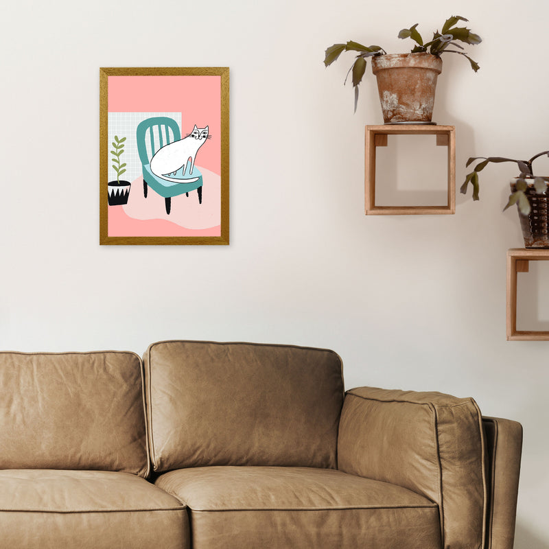 The Cat's Chair Art Print by Pixy Paper A3 Print Only