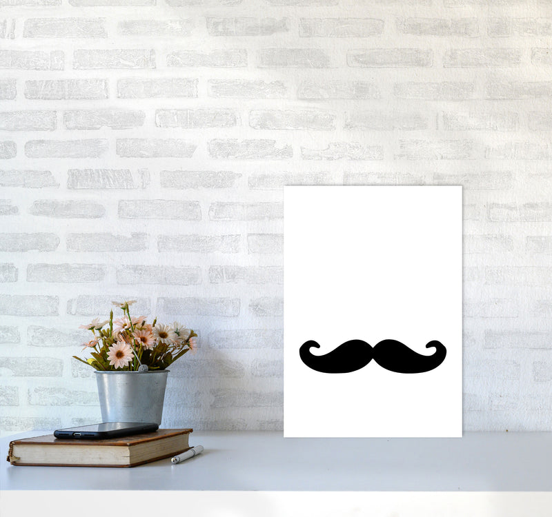 Moustache Modern Print A3 Black Frame