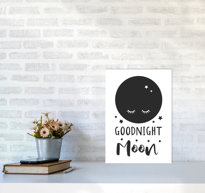 Goodnight Moon Black Framed Nursey Wall Art Print A3 Black Frame