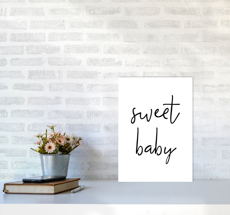 Sweet Baby Modern Print A3 Black Frame