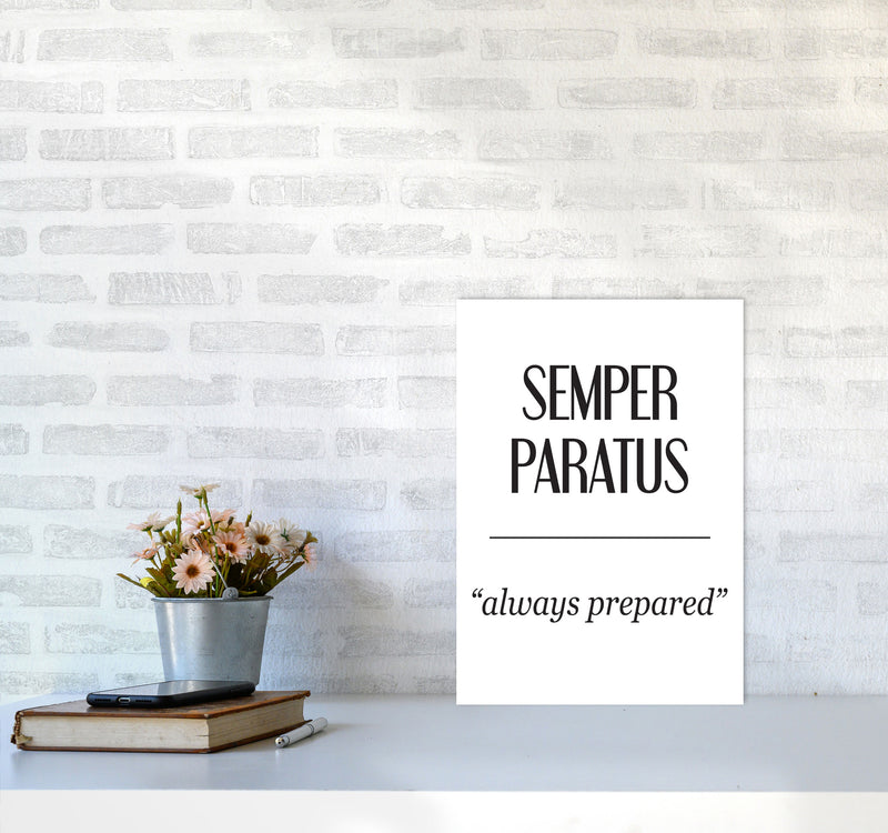 Semper Paratus Modern Print A3 Black Frame