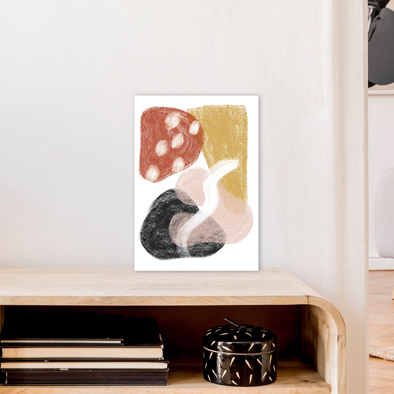 Dalia Chalk Mix Match Shapes  Art Print by Pixy Paper A3 Black Frame