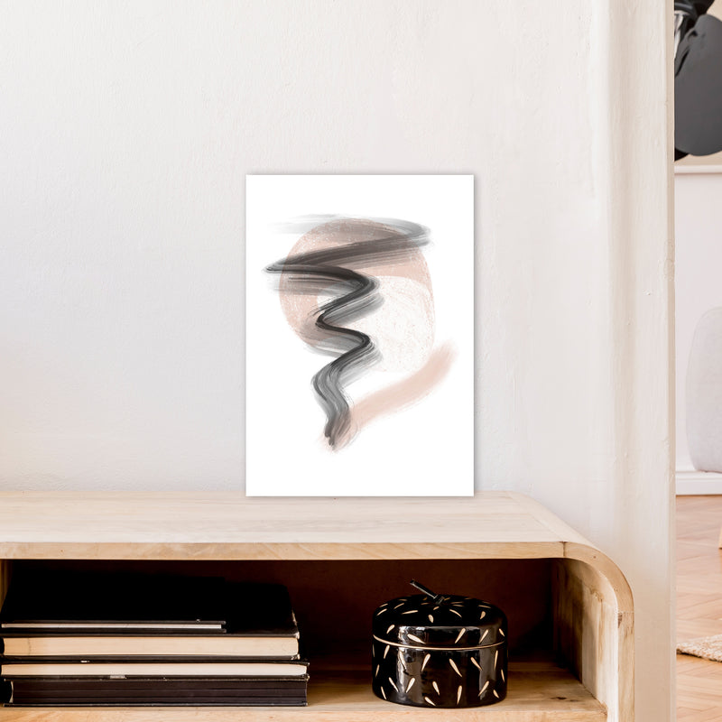 Dalia Chalk Storm  Art Print by Pixy Paper A3 Black Frame