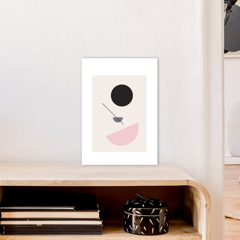 Mila Abstract N3  Art Print by Pixy Paper A3 Black Frame