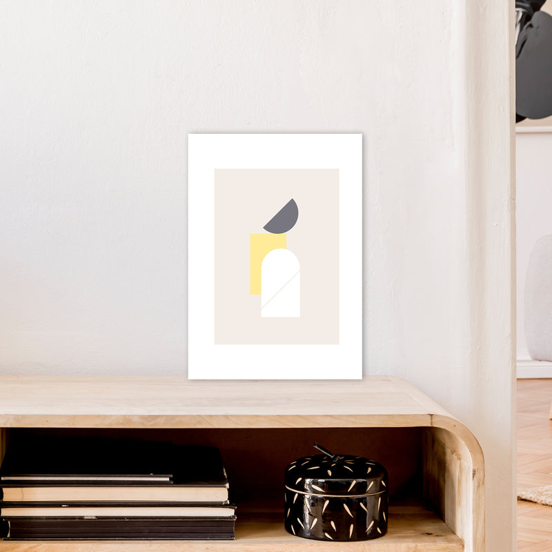 Mila Abstract N11  Art Print by Pixy Paper A3 Black Frame